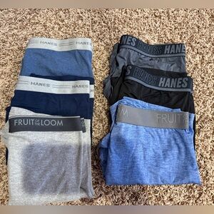 Hanes and Fruit of the Loom Men's Underwear
